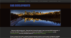 Desktop Screenshot of bnbdevelopments.ca