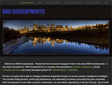 Tablet Screenshot of bnbdevelopments.ca